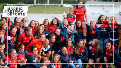 Lucía Díaz, madrina del Rugby Majadahonda