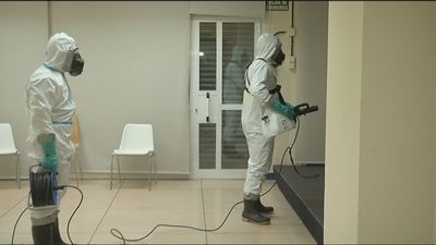 Así desinfecta el ejército  instalaciones contaminadas por la Covid