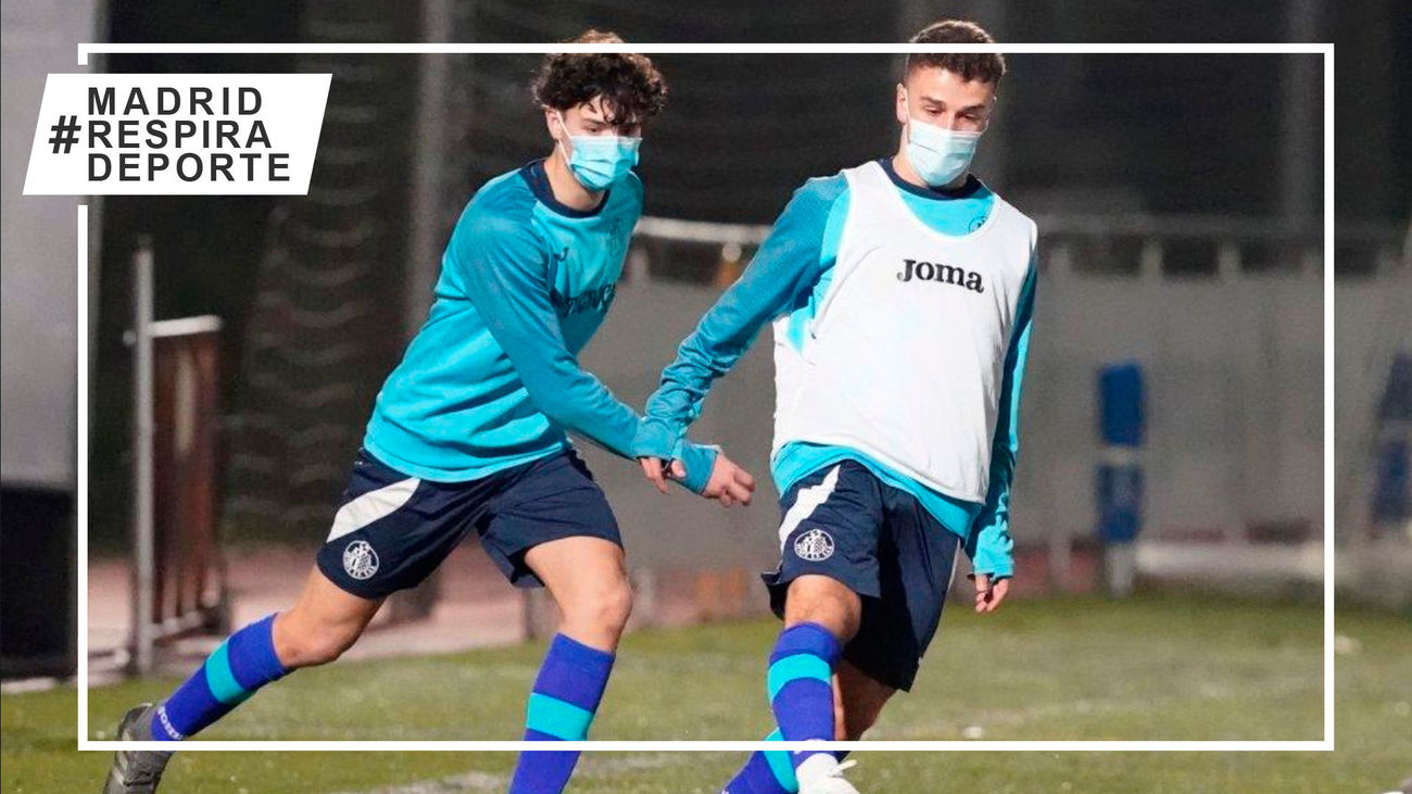 Entrenamiento de la cantera del Getafe