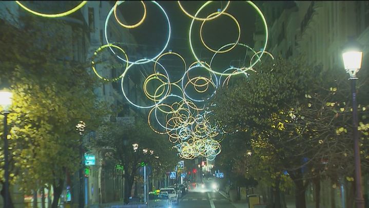 Luces de Navidad en esta Navidad del coronavirus en Madrid / TELEMADRID