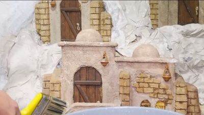 El Escorial ultima detalles para su belén navideño