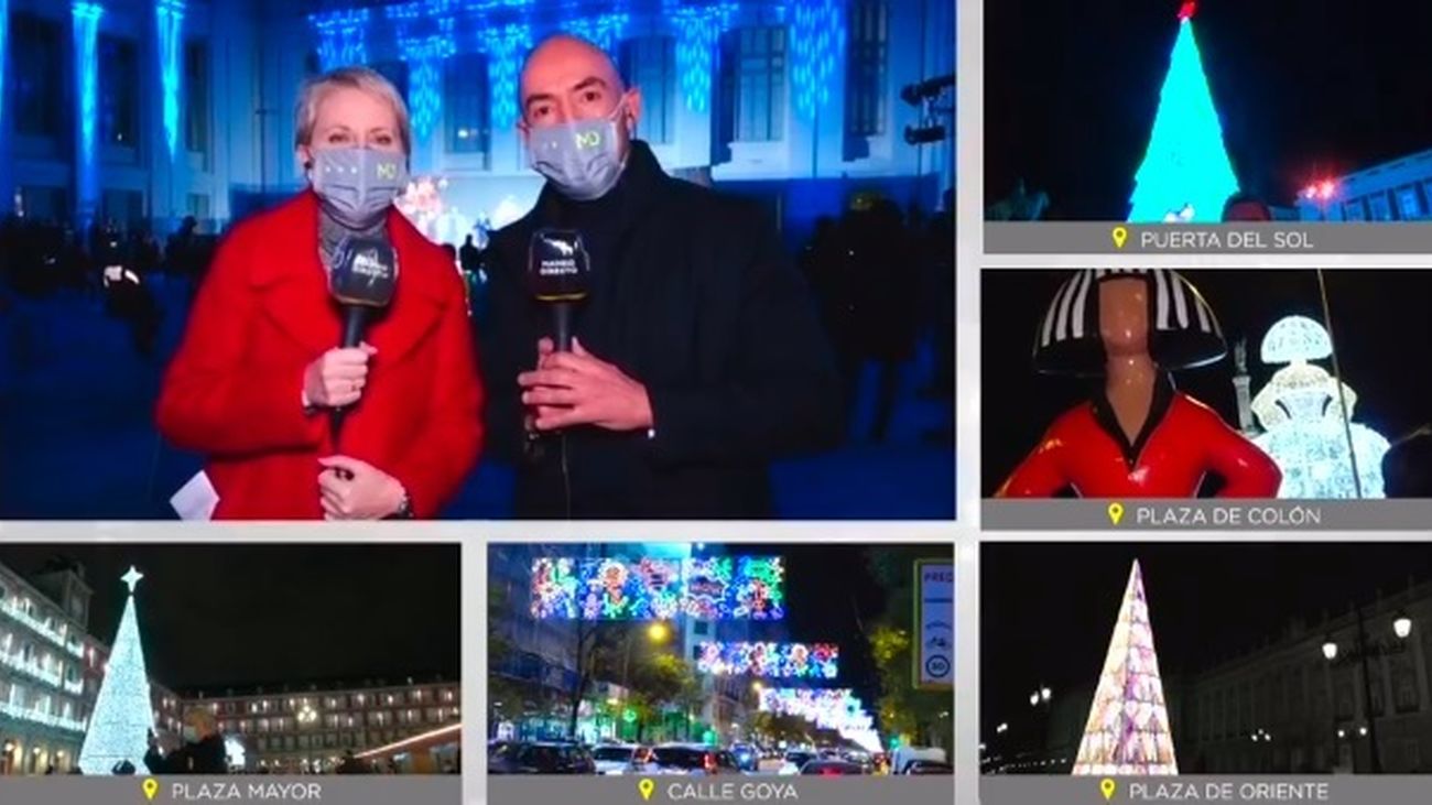 Así ha sido el encendido de las luces de Navidad en Madrid