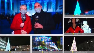 Así ha sido el encendido de las luces de Navidad en Madrid