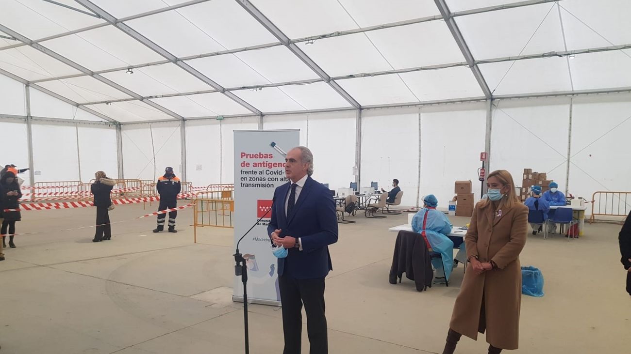 Escudero defiende en Collado Villalba el Isabel Zendal como "hospital de apoyo"