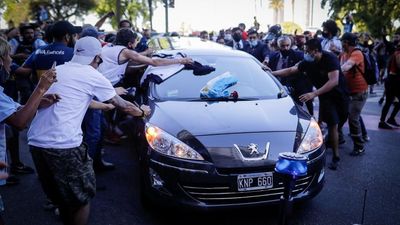 El último adiós a Diego Maradona