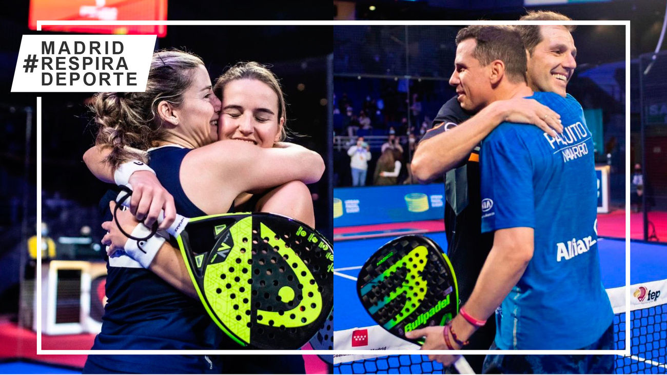 Paquito Navarro-Juan Martín y Alejandra Salazar-Ariana Sánchez, campeones de España de Pádel