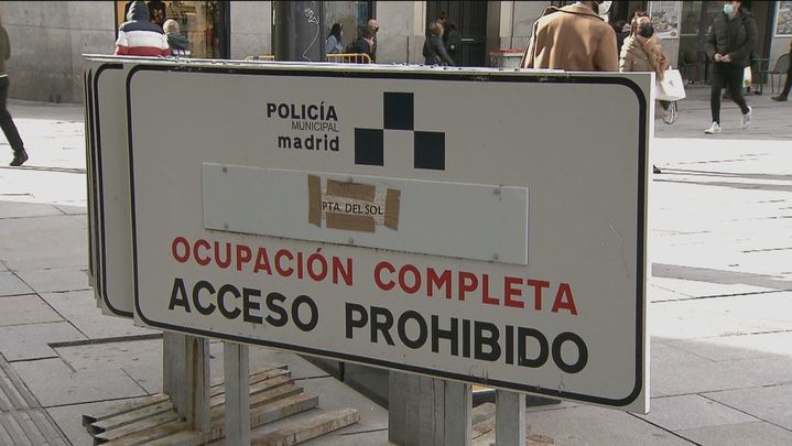 Control de accesos en el centro de Madrid / REDACCIÓN