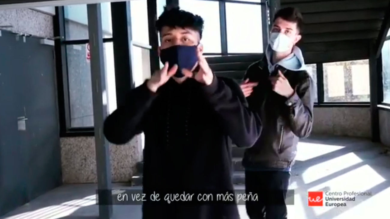 Alumnos de la Universidad Europea crean un rap para concienciar sobre el ocio responsable frente a la covid