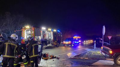 Cuatro heridos leves en una colisión frontal de dos coches en la M-600, a la altura de Valdemorillo