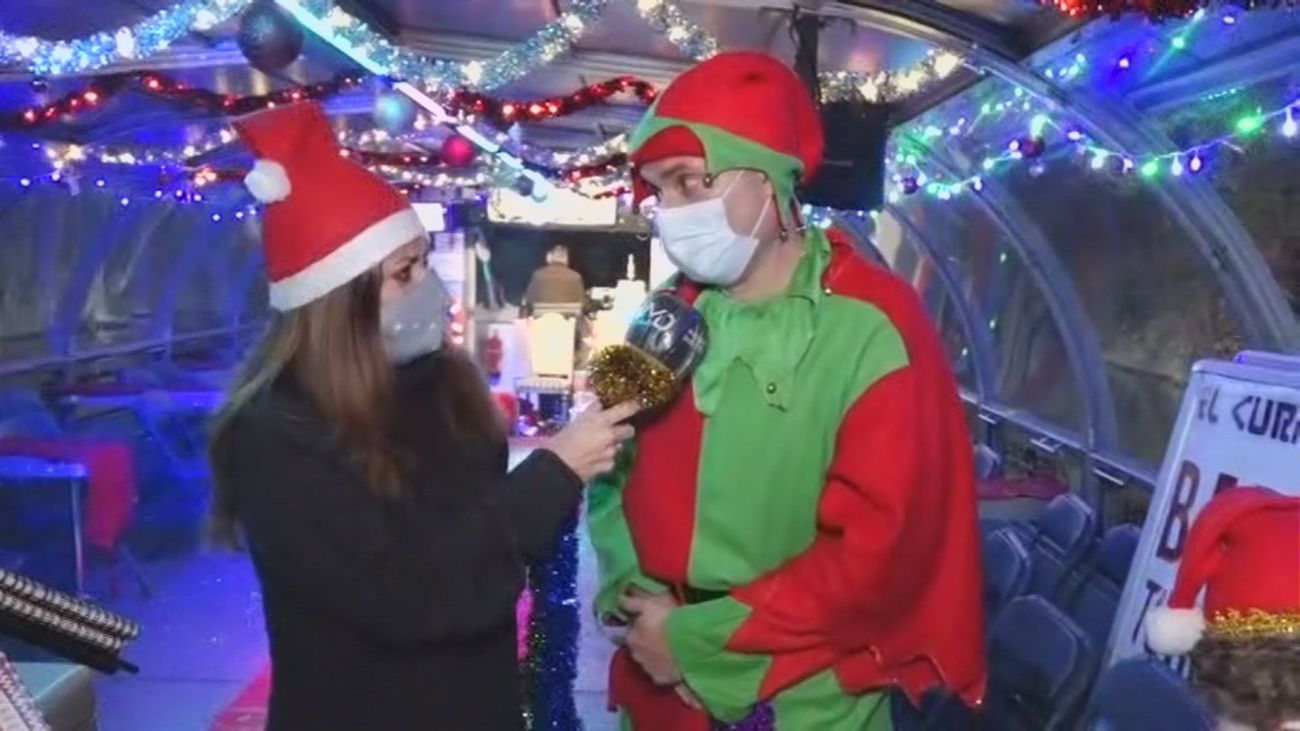 El barco de Papá Noel desembarca en el Tajo