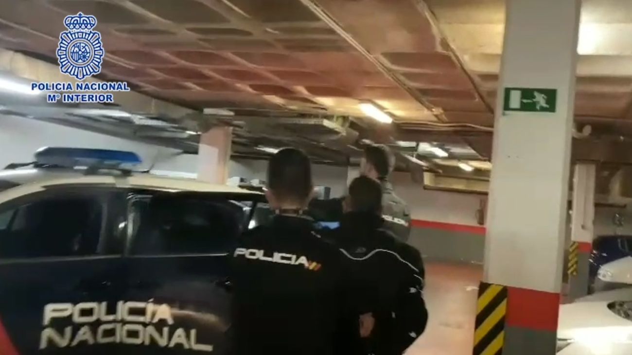 Momento de la detención de los presuntos atracadores