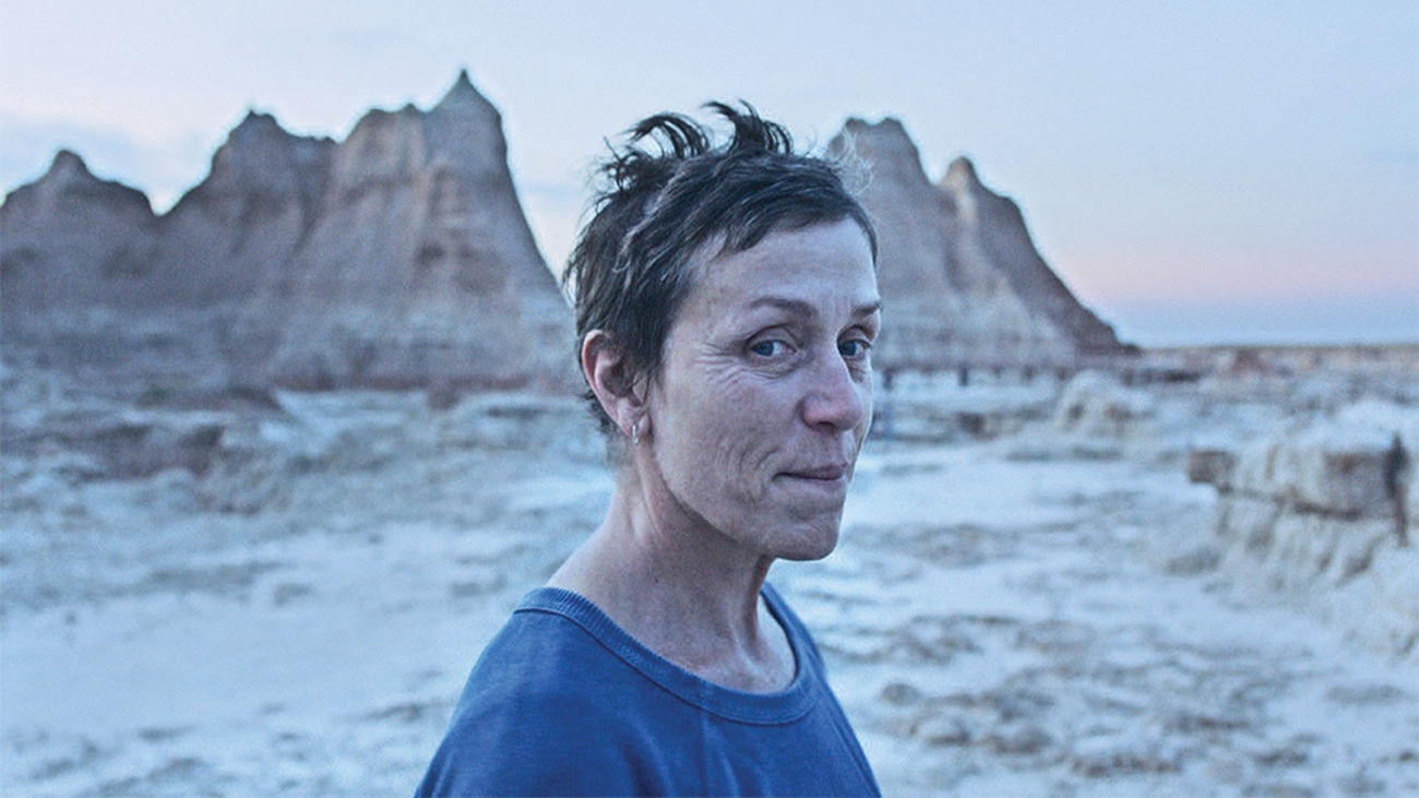 Nomadland , con Frances McDormand