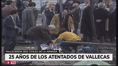 La Armada rinde homenaje 25 años después a los seis militares asesinados por ETA en el Puente de Vallecas
