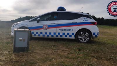 La Policía de Valdemoro localiza una caja fuerte junto a la M-404
