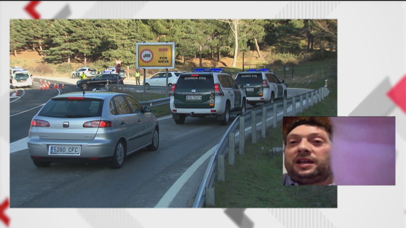 Enfado de los hosteleros de Navacerrada por el cierre de los accesos que les han dejado sin clientes