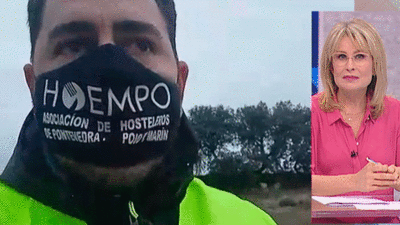 Un grupo de 7 hosteleros viene andando desde Pontevedra a Madrid para reclamar ayudas al Gobierno