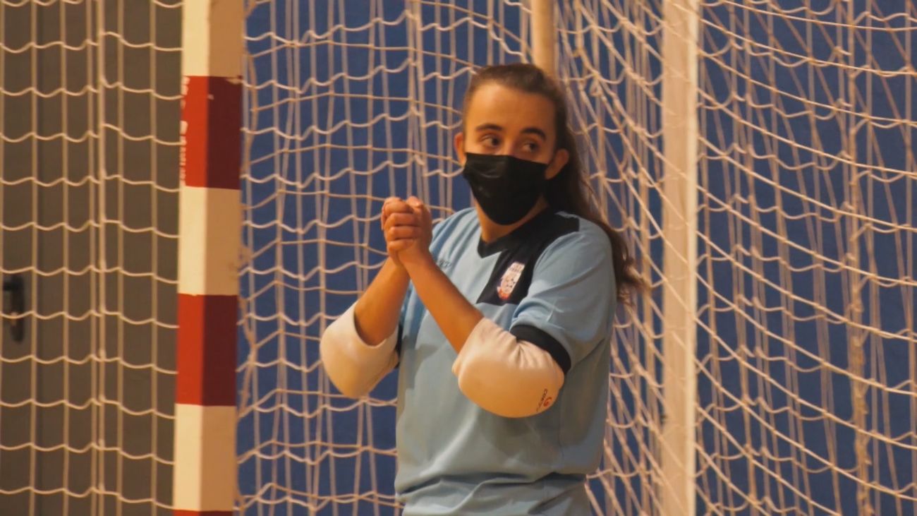 María Llavero, portera de la Selección española de fútbol sala para sordos