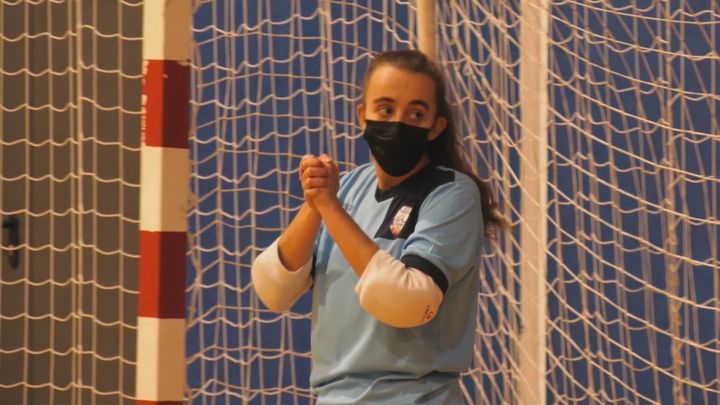 María Llavero, portera de la Selección española de fútbol sala para sordos