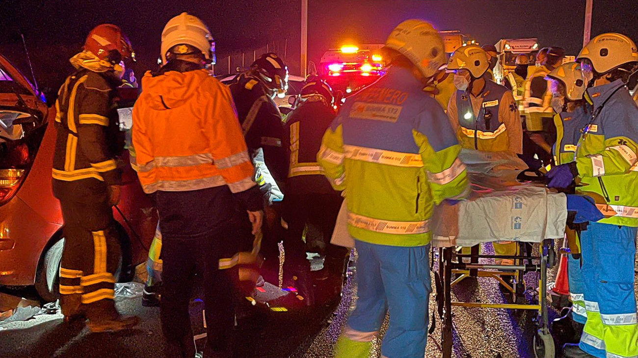 Accidente múltiple en la A-5