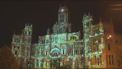 Descubrimos el videomapping navideño del Palacio de Cibeles