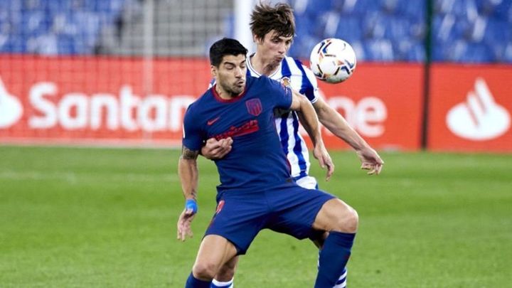 Luis Suárez ante la Real Sociedad / @laliga