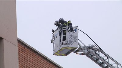 Un cigarro podría ser el causante del incendio en el Paseo de Extremadura
