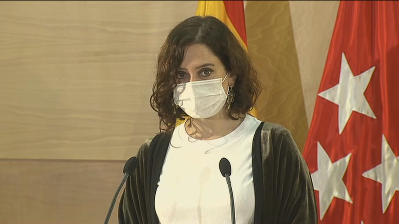 Ayuso prevé una recuperación "muy fuerte" para 2021 mientras valora más medidas en Navidad