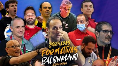 Nacho Moyano y Alex Mozas,  ponentes de las 'Jornadas Formativas de Balonmano de Alcobendas'