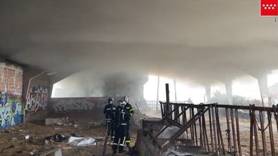 Apagado un gran incendio en Alpedrete cuya columna de humo se veía en varios puntos de Madrid