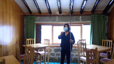 El hotel Pasadoiro, del Puerto de Navacerrada, vacío por la pandemia