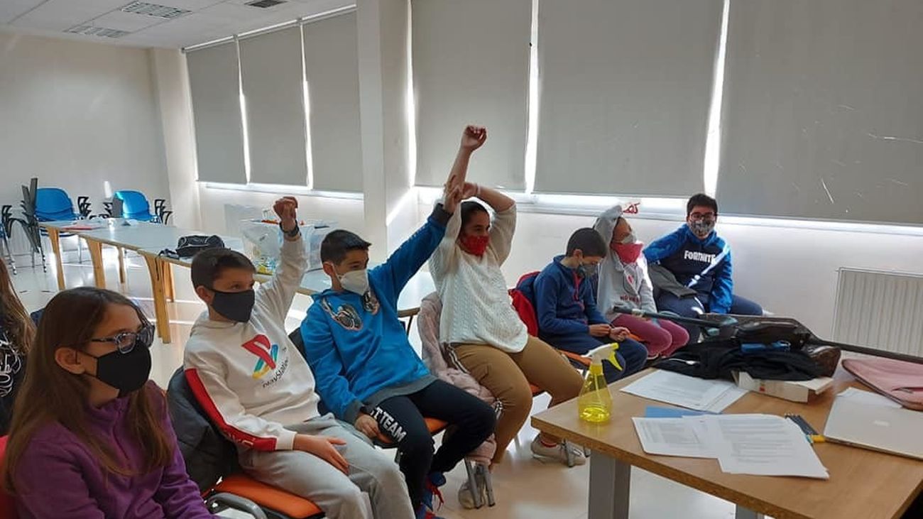 Asistentes al campamento de cine de Arganda del Rey