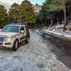 El 112 cierra el acceso en coche a La Pedriza por nieve y atiende a 15 vehículos atrapados por la nieve