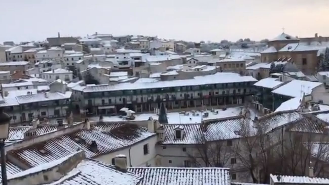 Las imágenes que deja la nieve en Chinchón