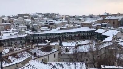 Las imágenes que deja la nieve en Chinchón