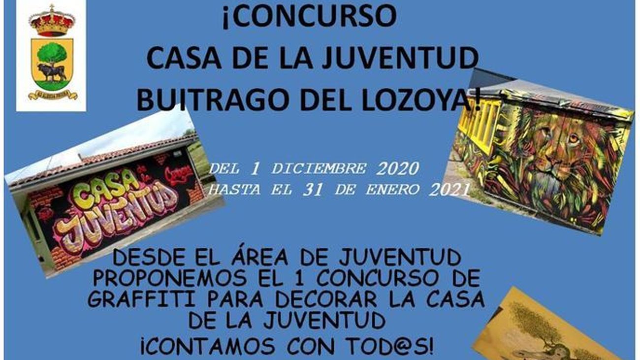 Buitrago convoca un concurso de grafiti para decorar su casa la juventud