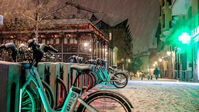 Nevadas en toda Madrid para estrenar el 2021 de blanco