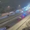 El temporal de nieve provoca cortes en varias carreteras madrileñas