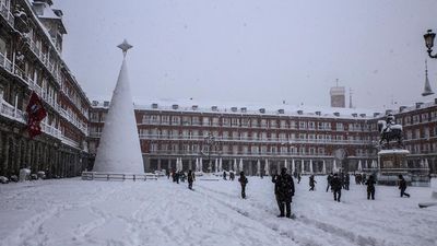 Filomena y las imágenes de una Madrid más blanca que nunca