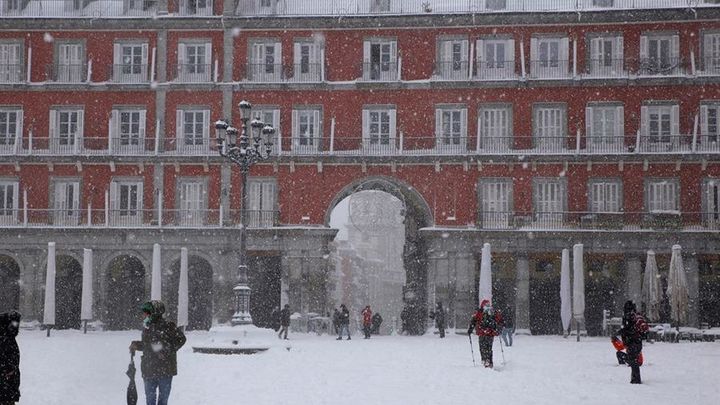 Filomena deja una nevada histórica en Madrid