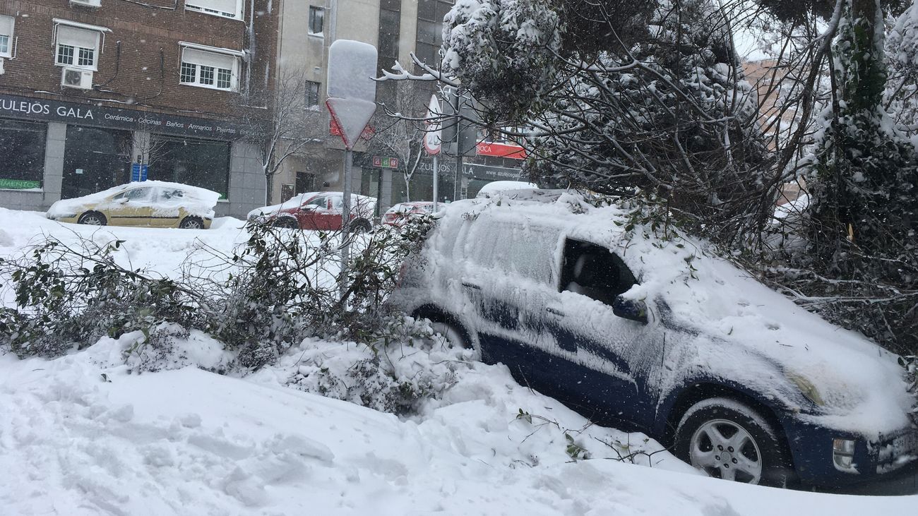 Filomena deja una nevada histórica en Madrid