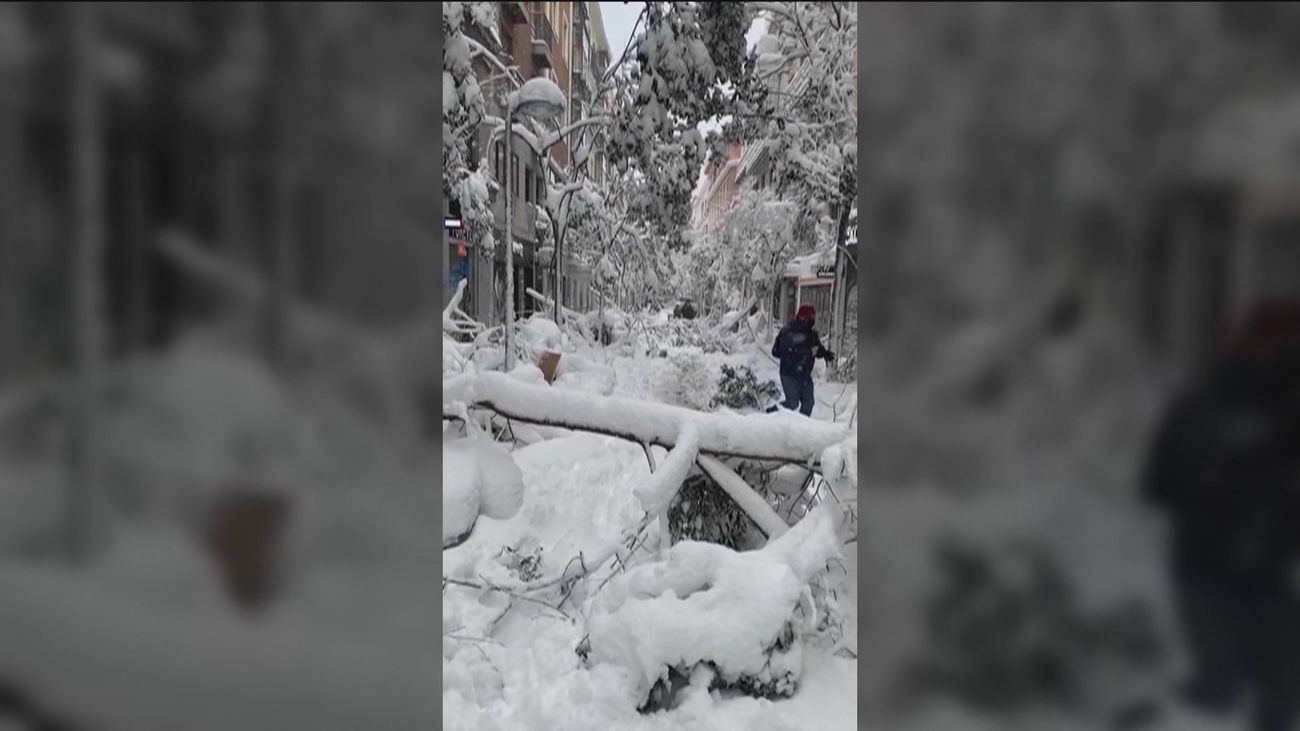 La calle Fuencarral, nevada como nunca antes la habías visto