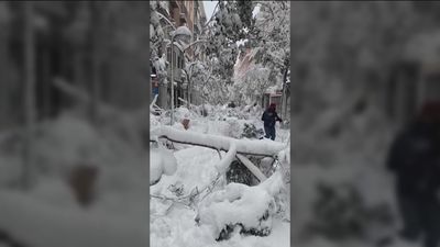 La calle Fuencarral, nevada como nunca antes la habías visto