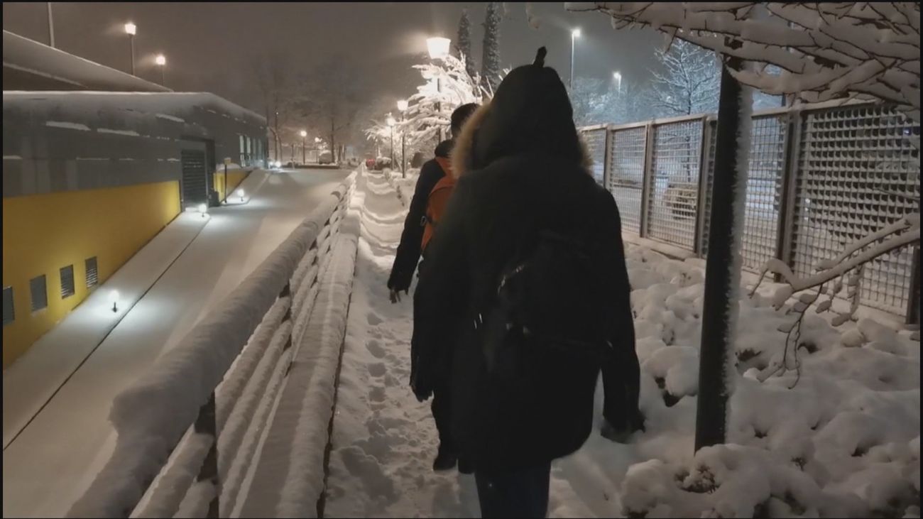 Atrapados en Telemadrid por el temporal