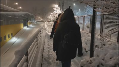 Atrapados en Telemadrid por el temporal