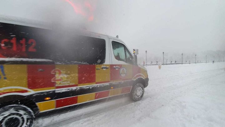 Emergencias 112 durante la nevada que ha dejado Filomena / Archivo