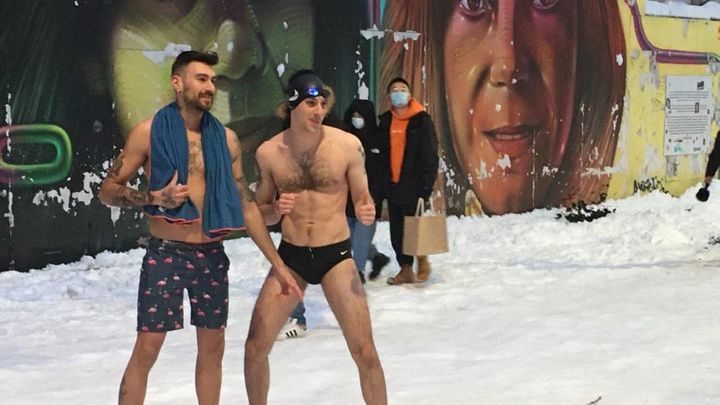 Madrileños desafían a Filomena / Archivo