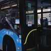 Un autobús de la EMT aparece con desperfectos en Usera por actos vandálicos