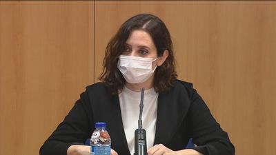 Díaz Ayuso pide precaución por las heladas:  "La situación va a seguir siendo muy complicada en Madrid"