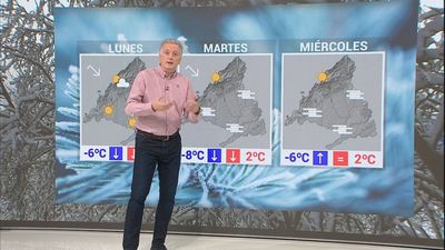 La nieve se empieza a congelar y se esperan fuertes heladas desde este domingo