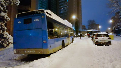 La EMT recupera este miércoles el funcionamiento de 6 nuevas líneas tras la gran nevada